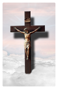 Crucifix Pink Clouds